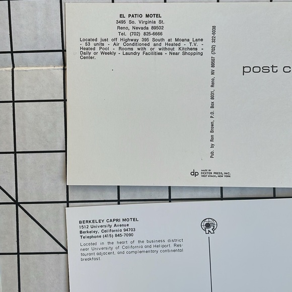 Lot (6) vintage postcards, motels PNW, Motel 6, All-View, Flagstone Motel - Picture 7 of 9